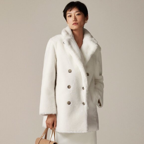 Faux Fur Peacoat - Picture 4 of 5